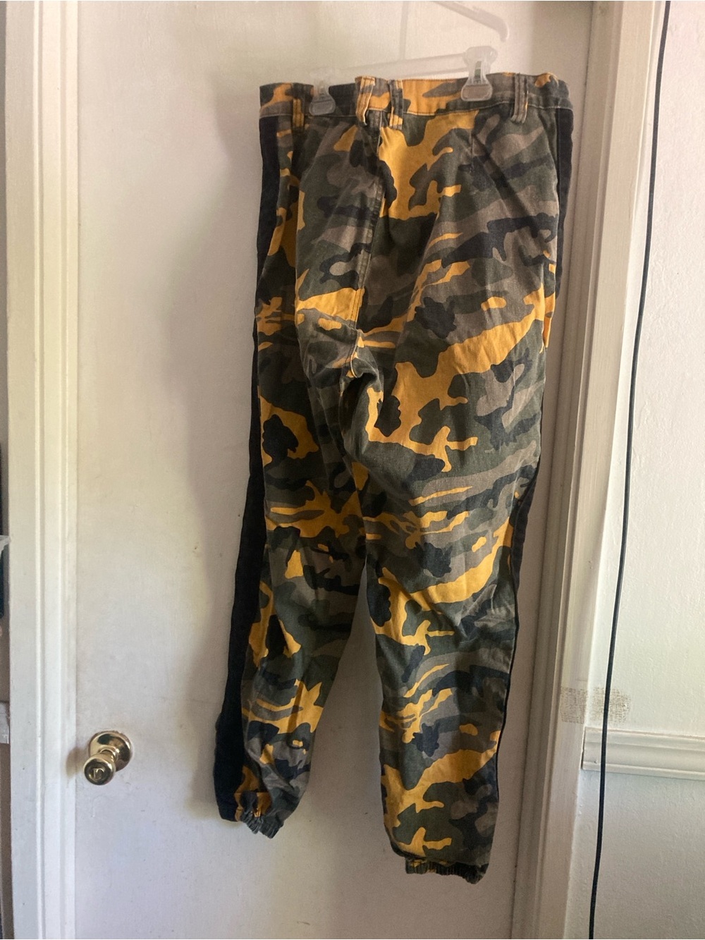 American Bazi Yellow & Green Camo Cargo Pants - Picture 3 of 8